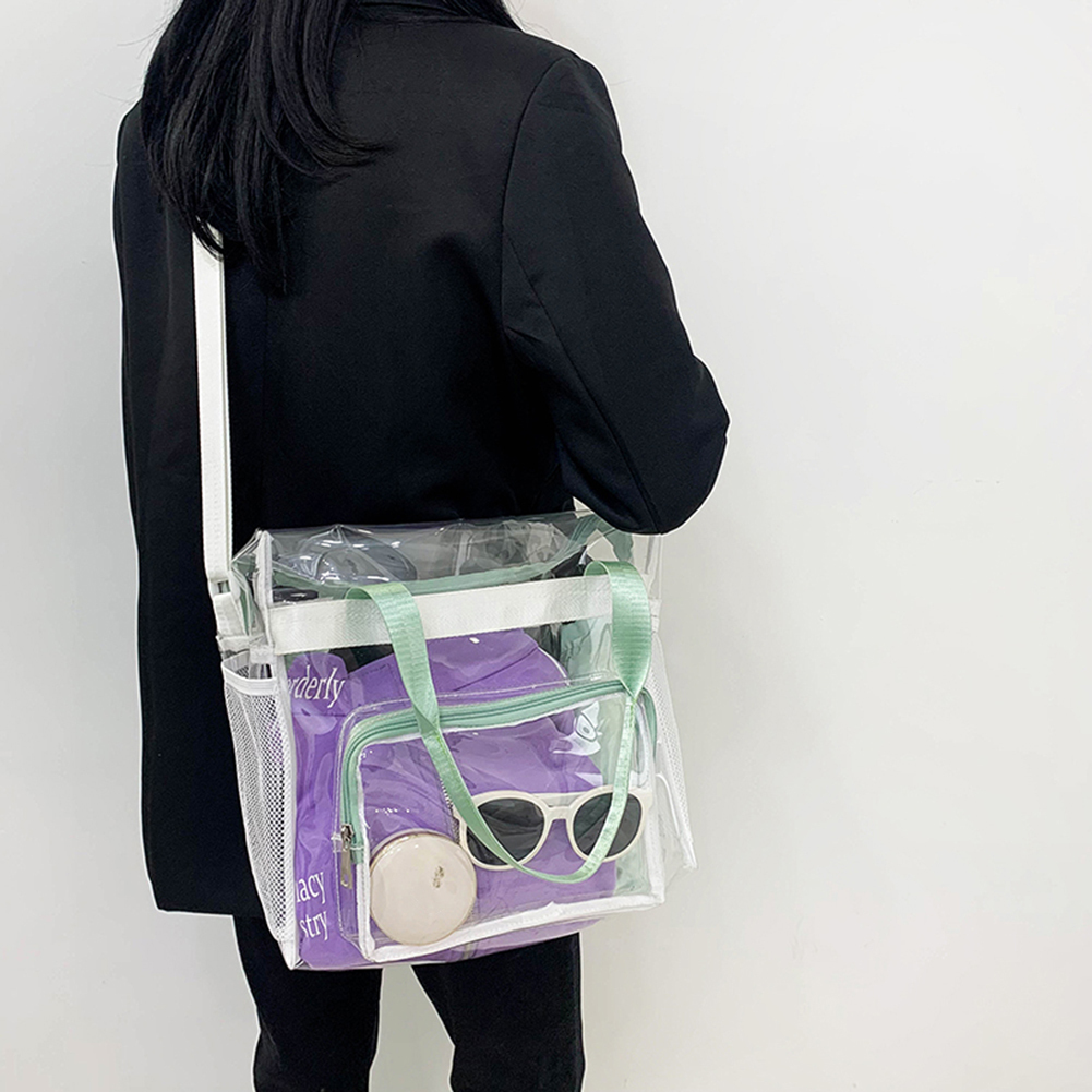 2024 Women Clear Yoga Gym Bag Transparent Waterproof Outdoor Sports Fiess Handbag Summer PVC Workout Swimming Shoulder Bags #21 swissmilitary