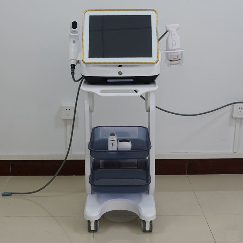 Portable 2 Handles Liposonic Slimming Machine Wrinkle Removal Skin Tightening Hifu Loss Fat Device With 10D Eliminate Foreheads Wrinkles Device