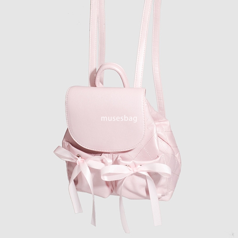 Designer Women's Advanced New Versatile Backpack Summer Fashion Trendy Ballet Sports Girl Cute Sweet Bow Pocket Practical Casual Backpack