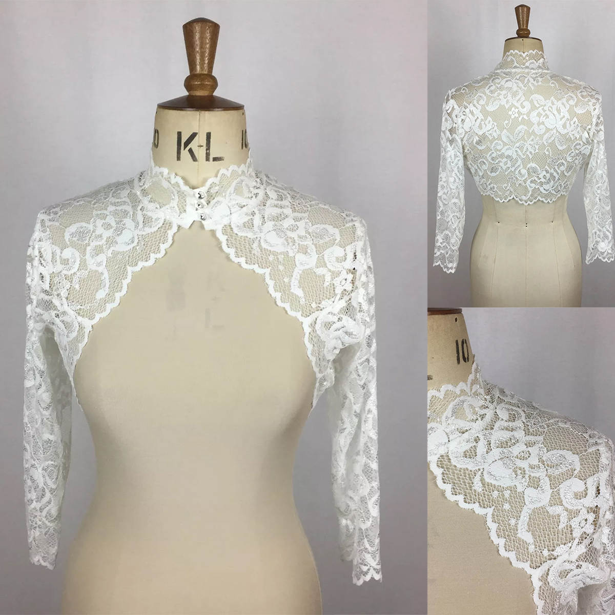 Bridal Wedding Capes Jacket Lace Appliques Bride Wraps Wedding Cloak With Arm Hole Long Sleeve Wedding Accessories