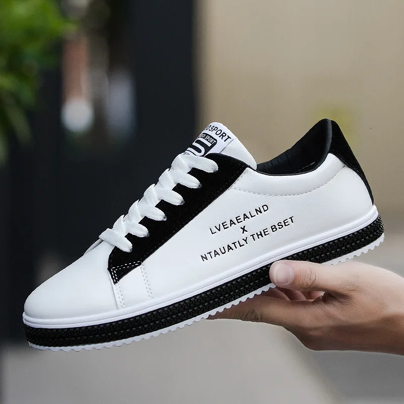 White Sports Sneakers for Men Summer Low-cut Casual Shoes Sports Single Board Shoes Fashionable Flat Sneakers Tennis Male 240704
