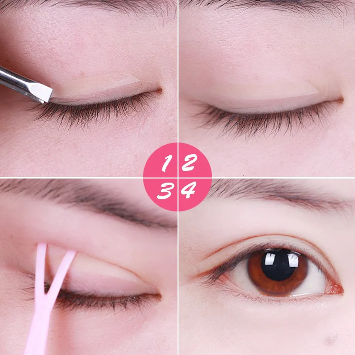 7201056PC Invisible Double Eyelid Tape Transparent Self-Adhesive Eyelid Tape Stickers Waterproof Fiber Stickers for Eyelid 240703