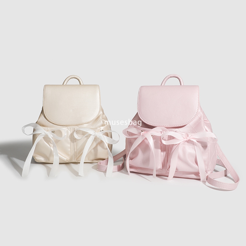 Designer Women's Advanced New Versatile Backpack Summer Fashion Trendy Ballet Sports Girl Cute Sweet Bow Pocket Practical Casual Backpack