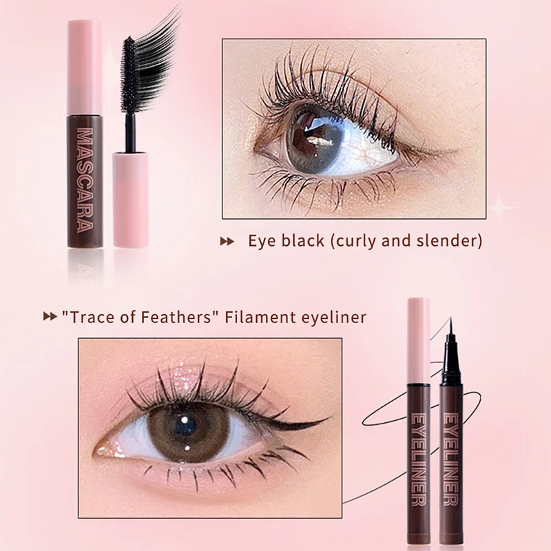 Gift Box 9-piece Lipstick Powder Mascara Eyebrow Pencil Set 240703