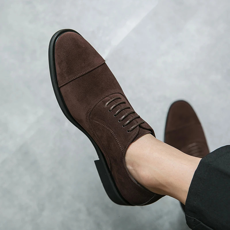 Golden Sapling Dress Oxfords Mens Formal Shoes Casual Business Flats Leisure Footwear Fashion Party Loafers Retro Men Moccasins 240703