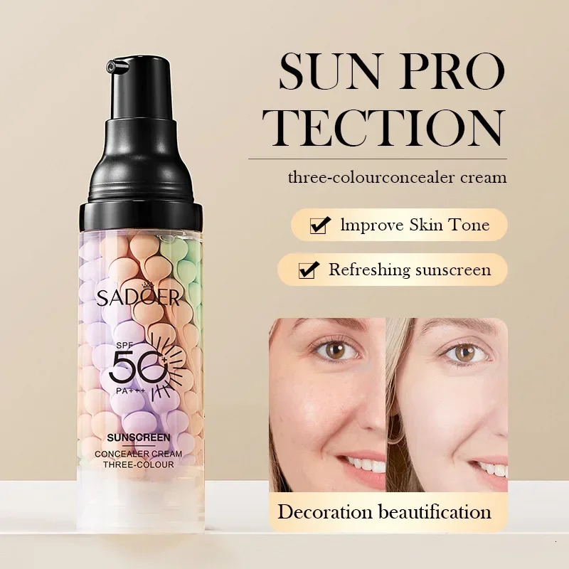 40ml Face Primer Makeup Moisturizing Cream 3color isolation cream Invisible Pores Brighten Correcting Cosmetics 240704