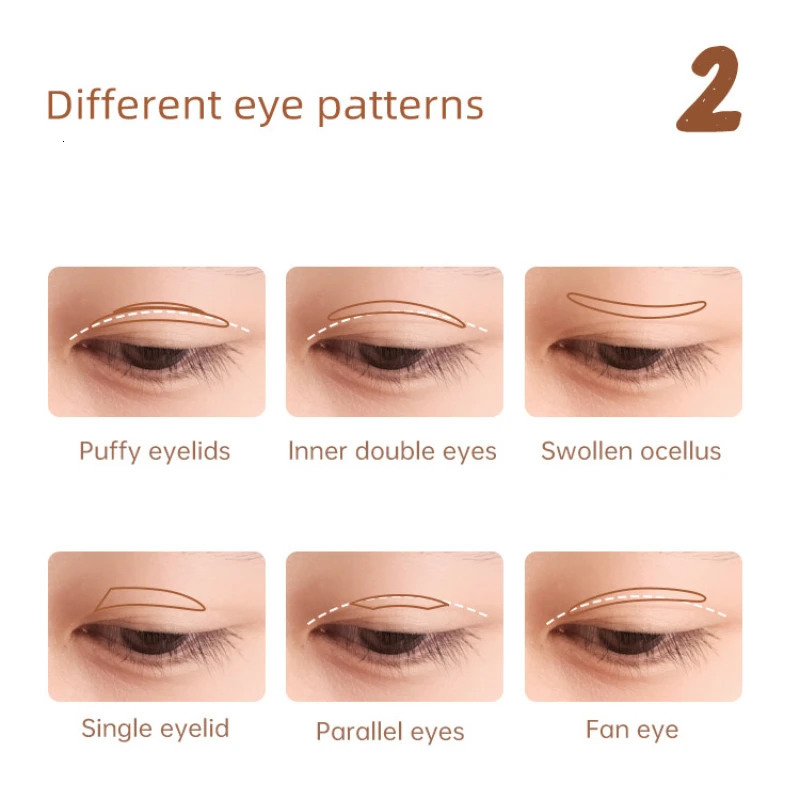 Natural Invisible Double Eyelid Tape Stickers Fiber Instant Eyelid Lift Paste Long Lasting Bigger Beauty Tool o240703