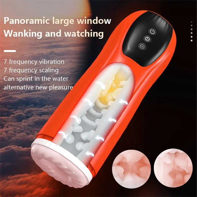 Massager Head Automatic Man Masturbator Heated Vagina Toys For Aldult Xxx Suckin Industrial Vagina Cup Sex Tooys For Man Toys 240627