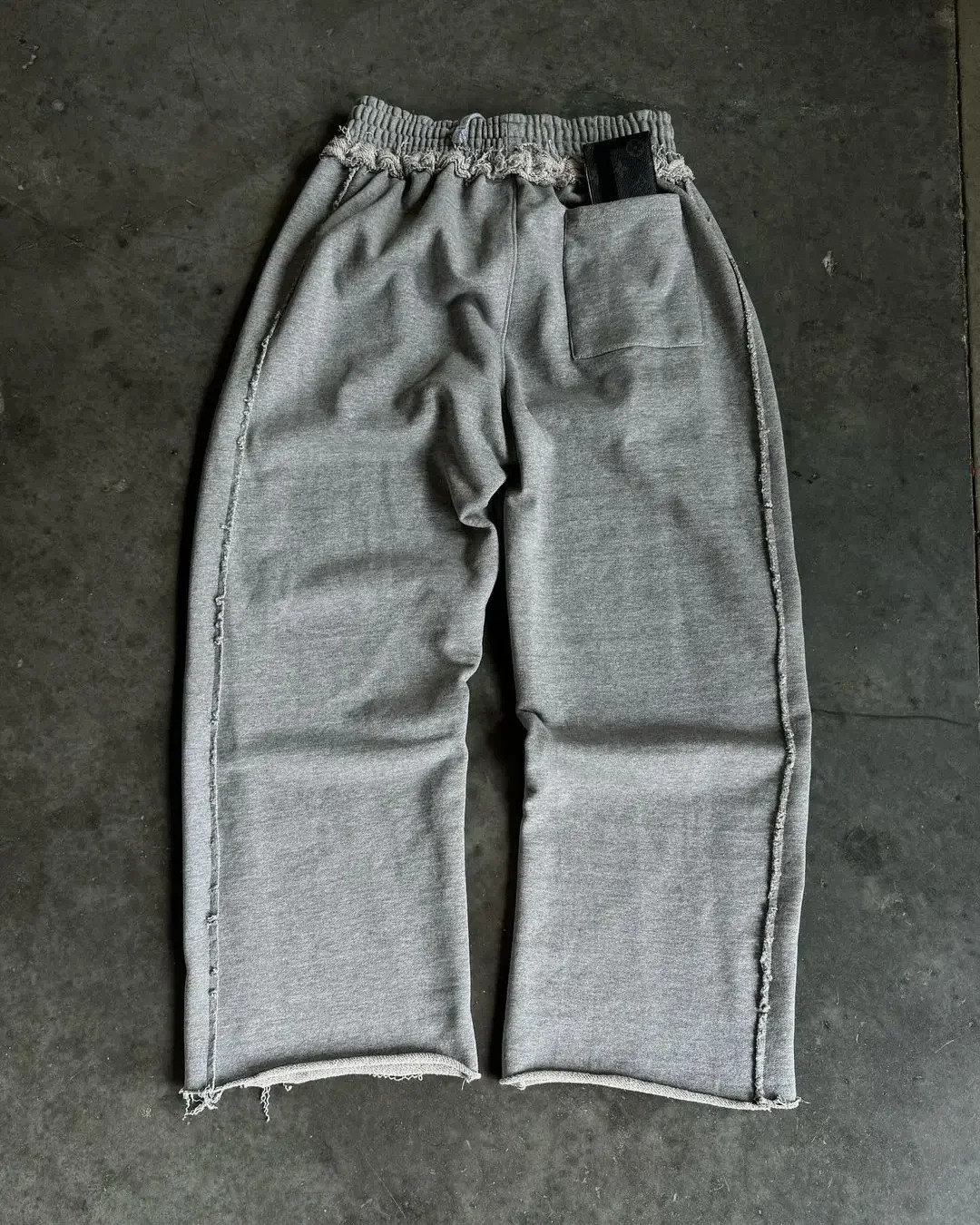 Simple solid color personalized casual sports pants fitness American retro trendy street hiphop home straight wideleg 240702