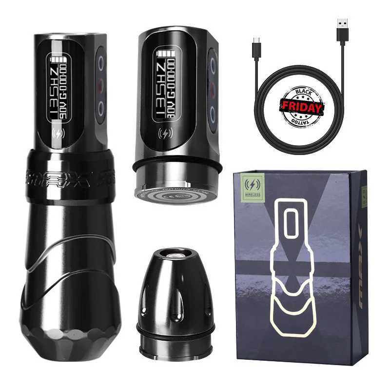 Tattoo Machine Black Friday FK Max Tattoo Machine Pen Coreless Motor Lithium Battery LED Display for Permanent MakeUp Tattoo Artist Q240703