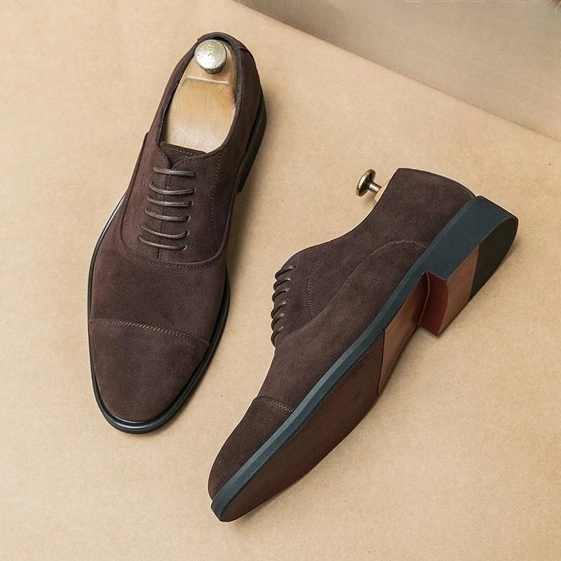 Golden Sapling Dress Oxfords Mens Formal Shoes Casual Business Flats Leisure Footwear Fashion Party Loafers Retro Men Moccasins 240703