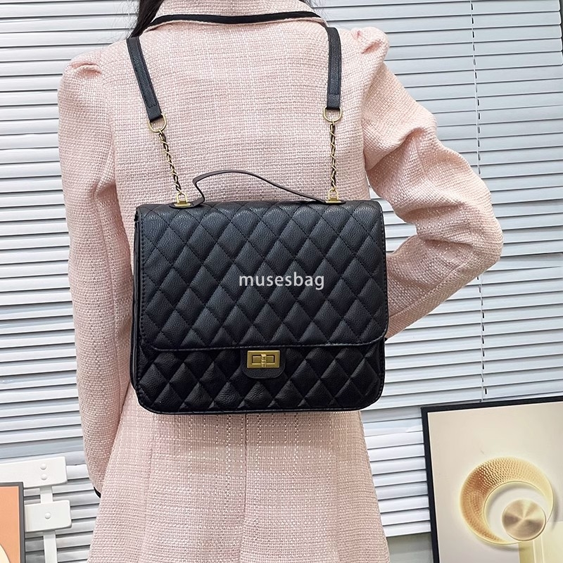 Fashionable Women's High end Ghana Preface Small and Practical Backpack for Commuting High end Western Style Small Fragrance Lingge Academy Leisu