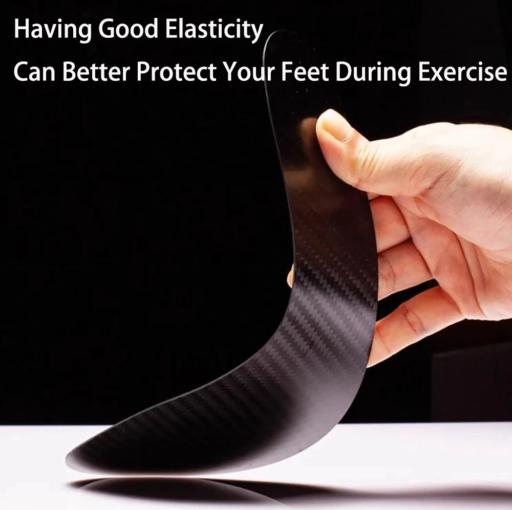 3K 100% Carbon Fiber Insoles Sports Insole Sneaker Shoe-pad Support Turf Toe Morton 0.8/1.0/1.2mm Thickness High A 240703