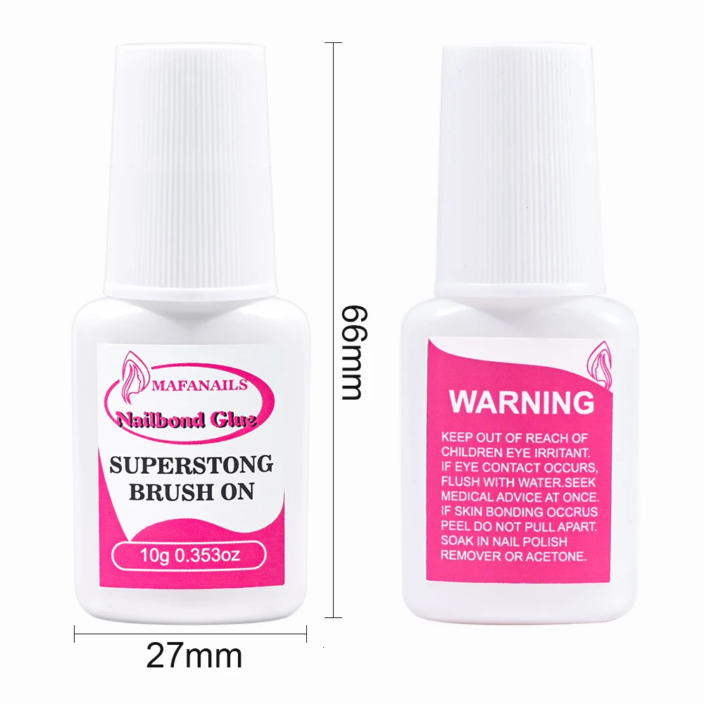 10g nail glue used for nail tips with the strongest pressure on the nails 2/3/7/8/10ml used for nail bonding brushes with acrylic tip nail glue 240703