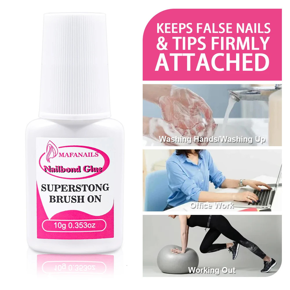 10g nail glue used for nail tips with the strongest pressure on the nails 2/3/7/8/10ml used for nail bonding brushes with acrylic tip nail glue 240703