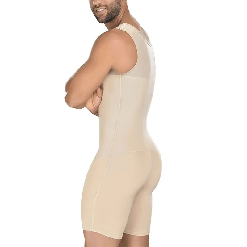 Aismz Compression Garments Fitness Corset Bodysuit Shapewear Shirt Girdle Shaper Liposuction Hip Lift Body Beauty Men Shapewear 240703