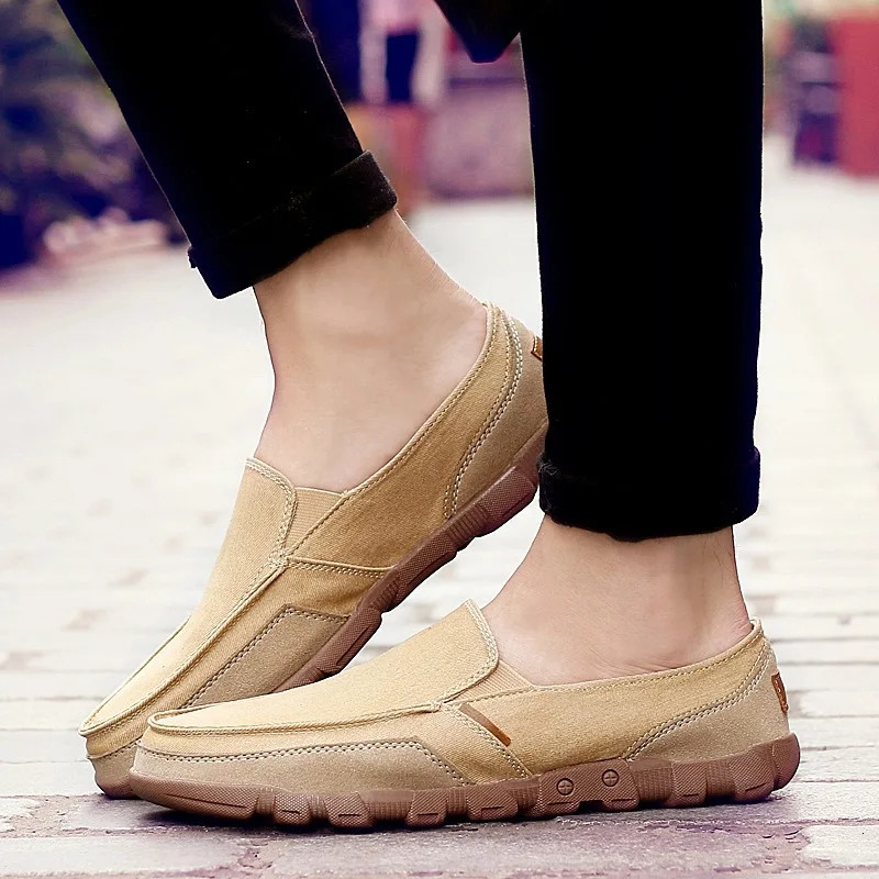 Leather Men S Shoe Summer Clothes Suitable For Extra Comfortable Sand Color Load Light Flexible Loafer tyu87 240703
