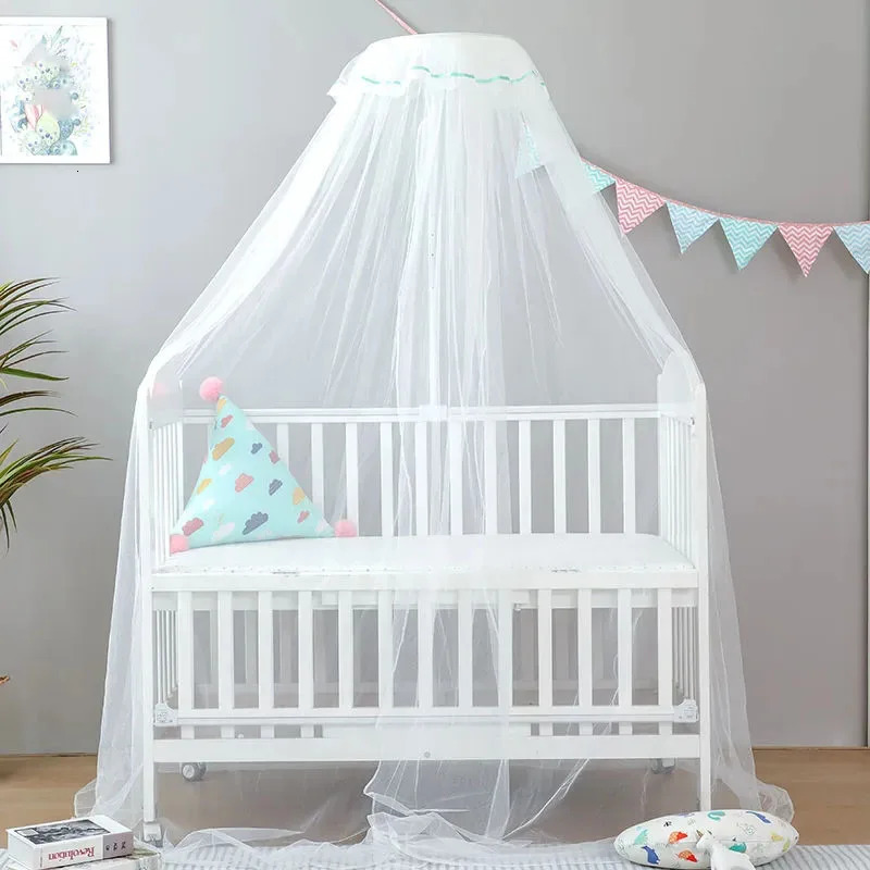 Foldable Infant Bed Full Cover Mosquito Netting Canopy Summer Baby Crib Dome Universal Mosquito Net Children Bedding Supplies 240701