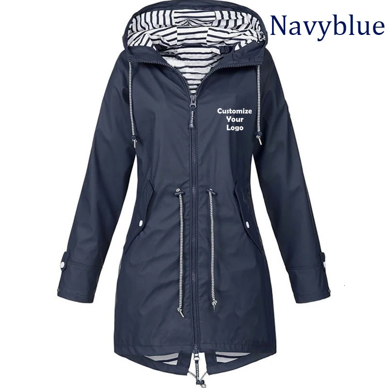 Customized Women Outdoor Jacket Casual Loose Hooded Windproof Windbreaker Climbing Jackets Coat For All Seasons 240703