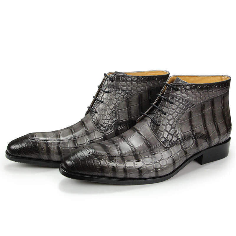 Size Eu48 New Fashion Men's Ankle Boots Autumn Footwear Business Dress Shoe Genuine Cow Leather Zipper Best Quality China