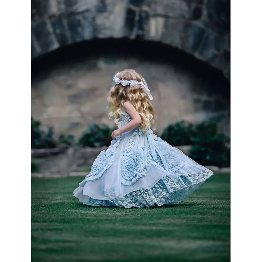 Wer Girl Dollcake Dresses For Weddings Ruffled Kids Pageant Gowns Wers Or Length Lace Party Communion Dress S