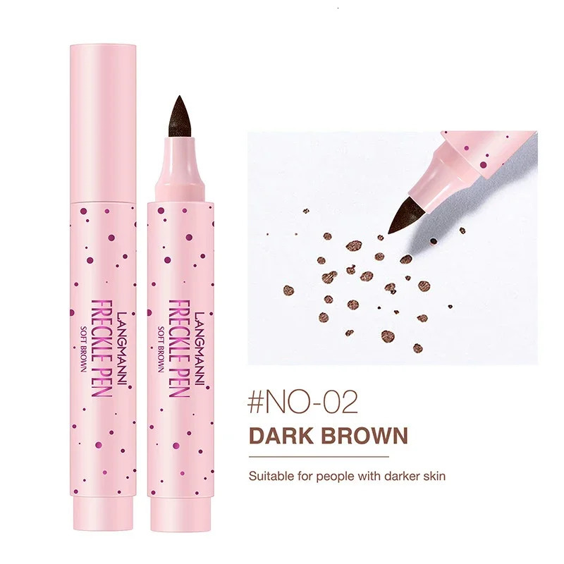 1PC Brown Lifelike Freckle Pen Concealer Dot Spot Pen Waterproof Long Lasting Easy and Convenient Face Concealer Makeup Cosmetic i240705