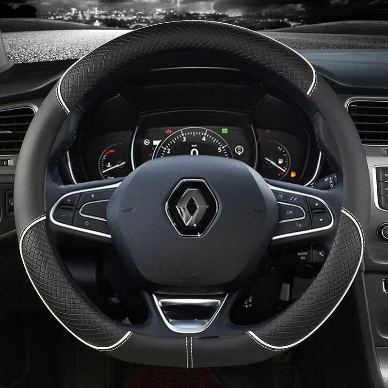 Steering Wheel Covers PU Leather Car Steering Wheel Cover For Renault Scenic Clio Laguna 2 3 4 5 Kangoo Fluence Megane Trafic Talisman Twingo Kaptur L