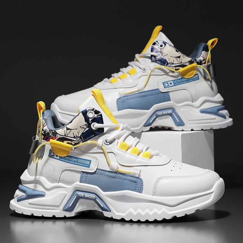 2024 Summer New Fashion Breathable High Top Shoes Trendy Versatile Elevated Sports Shoes Casual Running Shoes Free Shipping