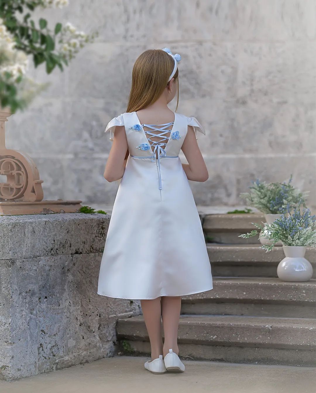 Appliqued Simple Wer Girl Dresses For Wedding Ruffled Toddler Pageant Gowns Knee Length Satin A E First Communion Dress