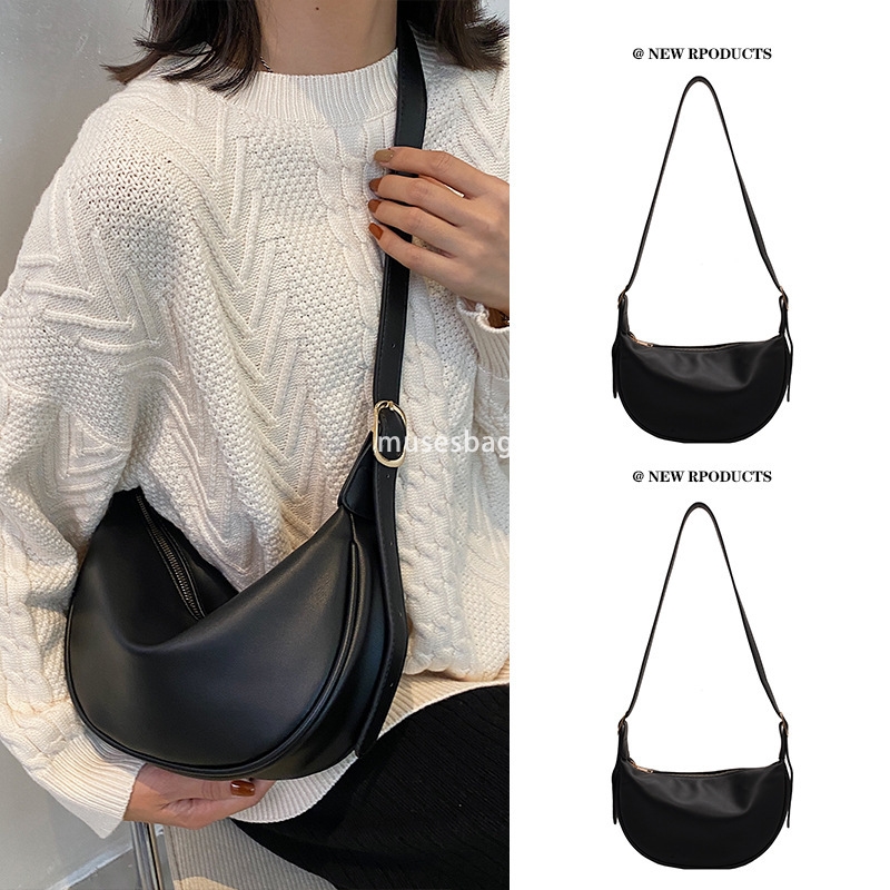 High end dumpling bag with niche design trendy and fashionable casual one shoulder crossbody bag versatile small bag women's bag