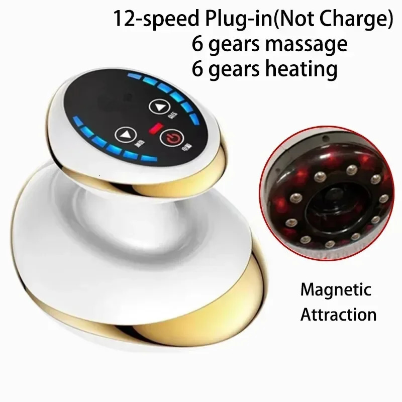 Electric massage scraping body massage intelligent electric vacuum cup heat absorbing cup device back neck arm massager 240704