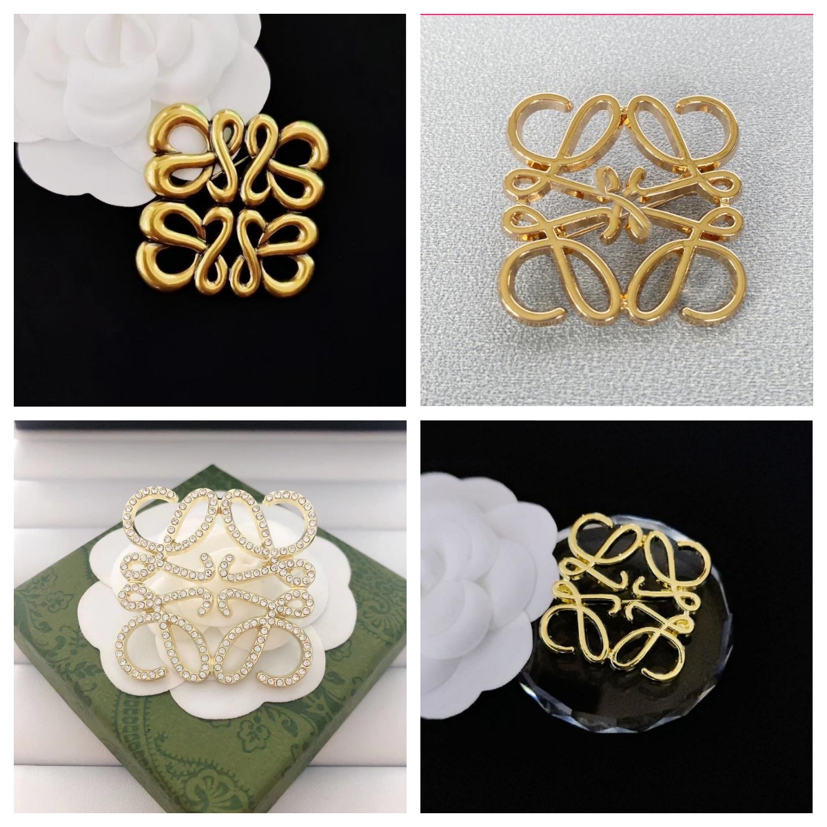 Hollow Pins Brooch Luxury Designer Jewelry For Women Gold Silver Letter Diamond insert Broochs Mens Classic Brand Breastpin Suit Dress jewelry Christmas