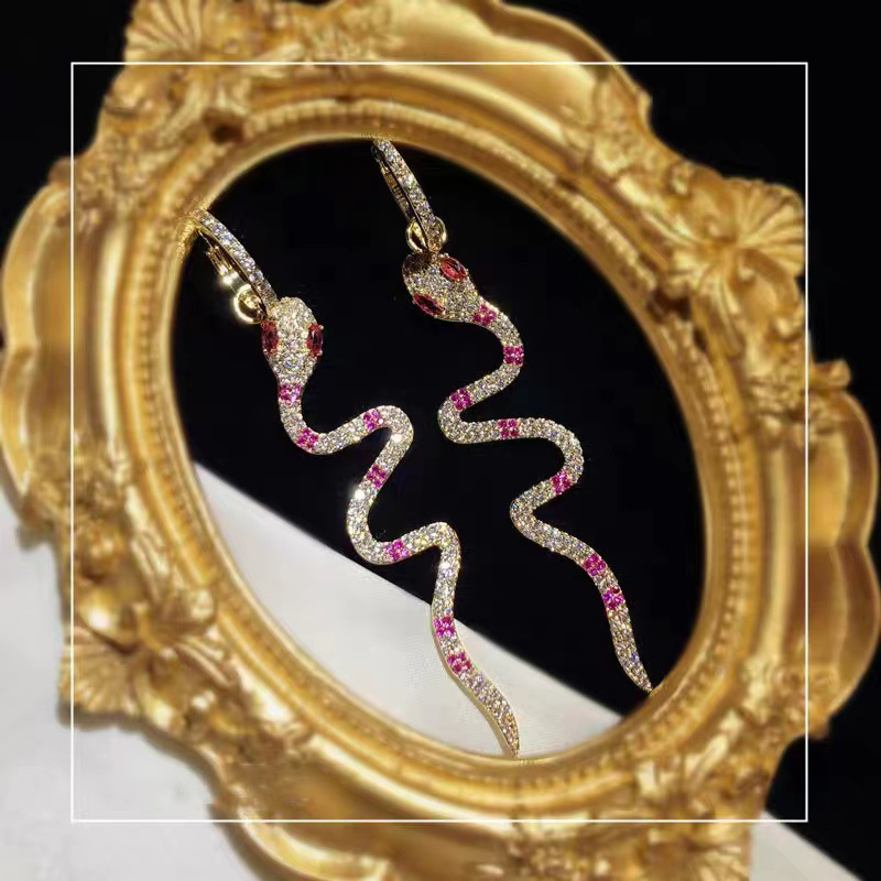 Sparkg Ruby & Sapphire Sterg Sier Dangle Earrings