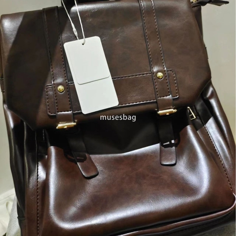 Japanese women's designer JK uniform backpack with college style backpack classic retro soft leather bag casual Cambridge bag practical large cap