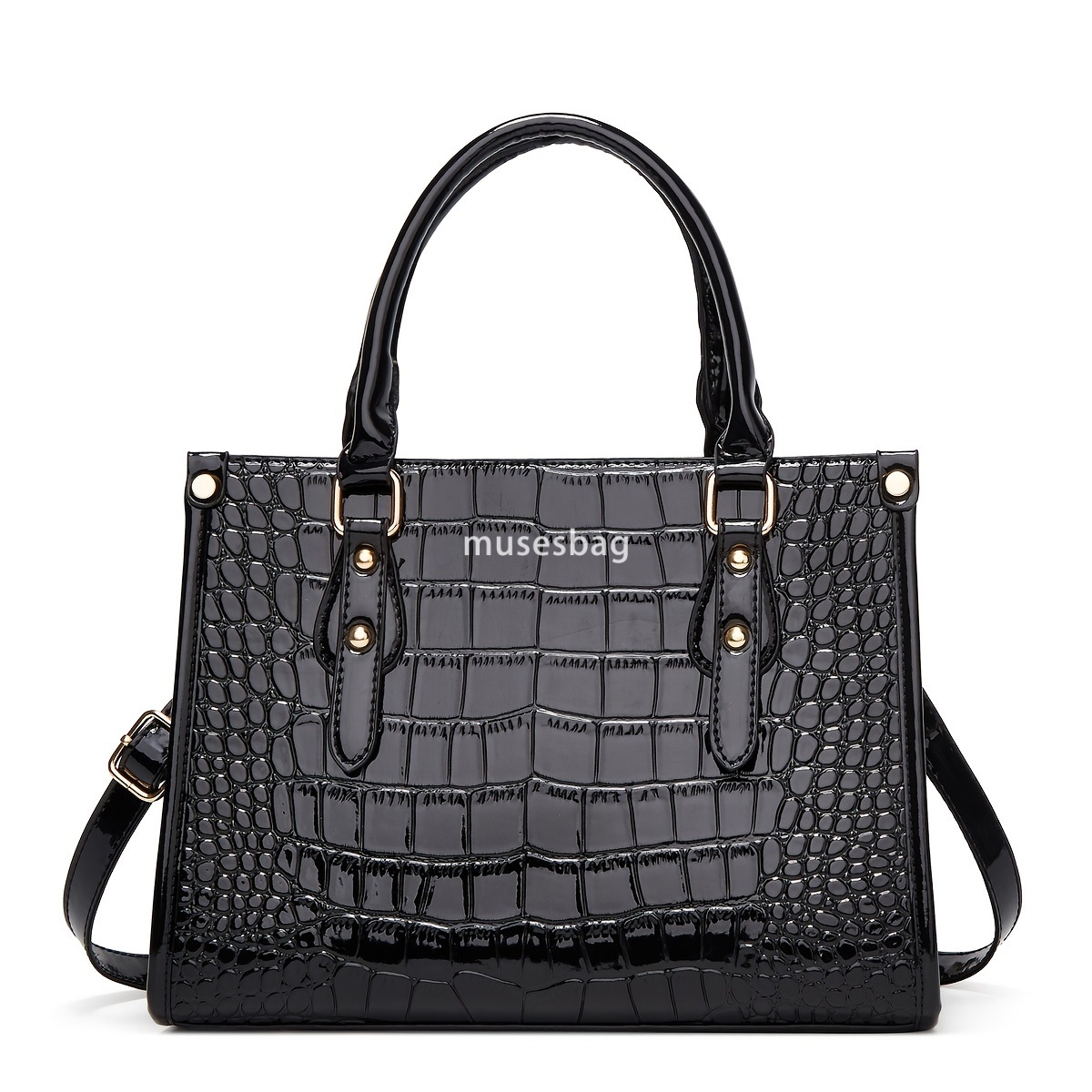 Internet celebrity casual European and American retro crocodile pattern handbag trendy large capacity autumn and winter new single shoulder bag ins cr