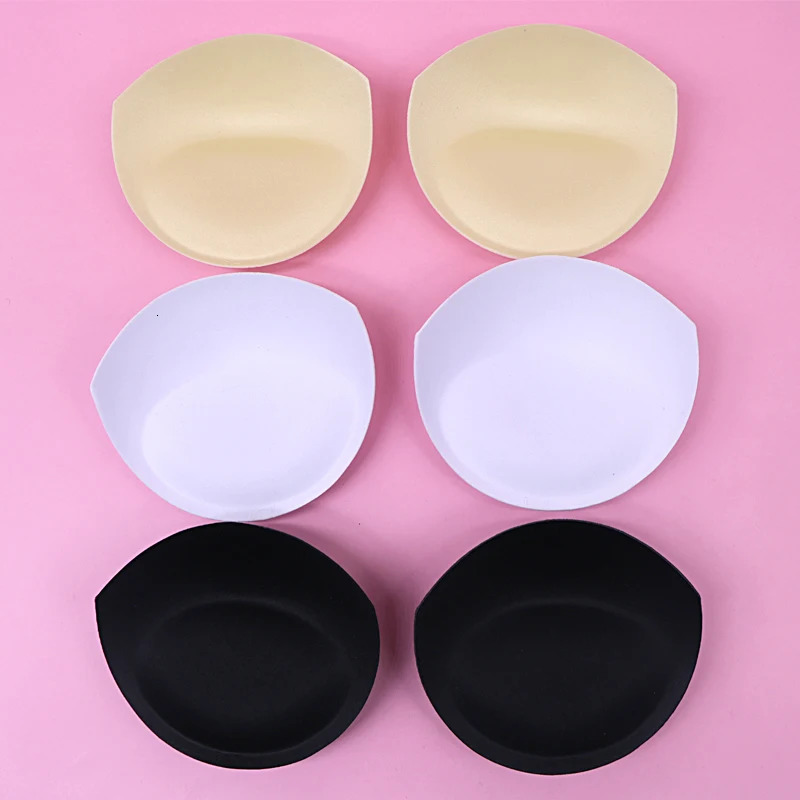 6 pieces 3 pairs of sexy womens bra pads insertable detachable pads bras reinforced soft pads push up cups swimsuits bikinis 240704