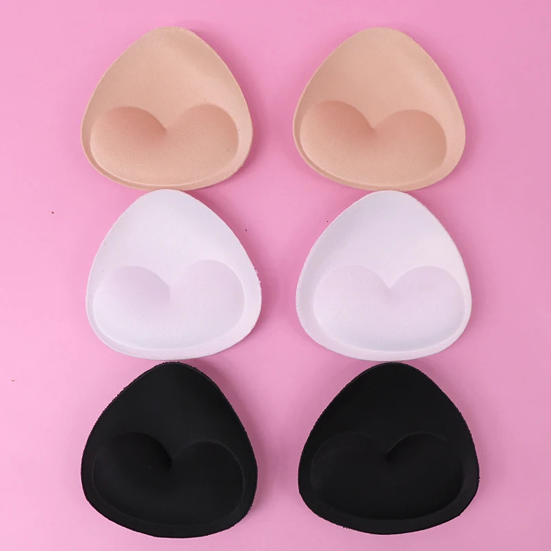 6 pieces 3 pairs of sexy womens bra pads insertable detachable pads bras reinforced soft pads push up cups swimsuits bikinis 240704