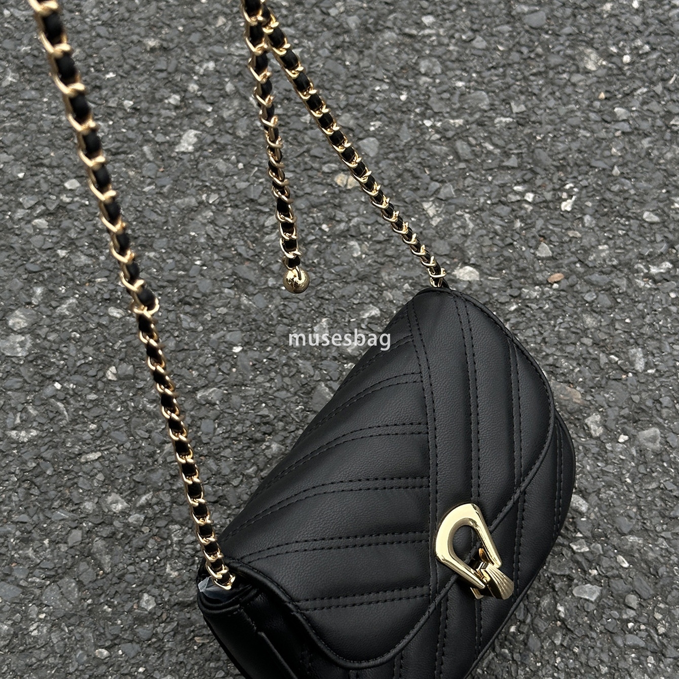 Xiaoxiangfeng Lingge Chain Bag for Women's New Texture and Elegance Unique Design Single Shoulder Bag Crossbody Small Square Bag