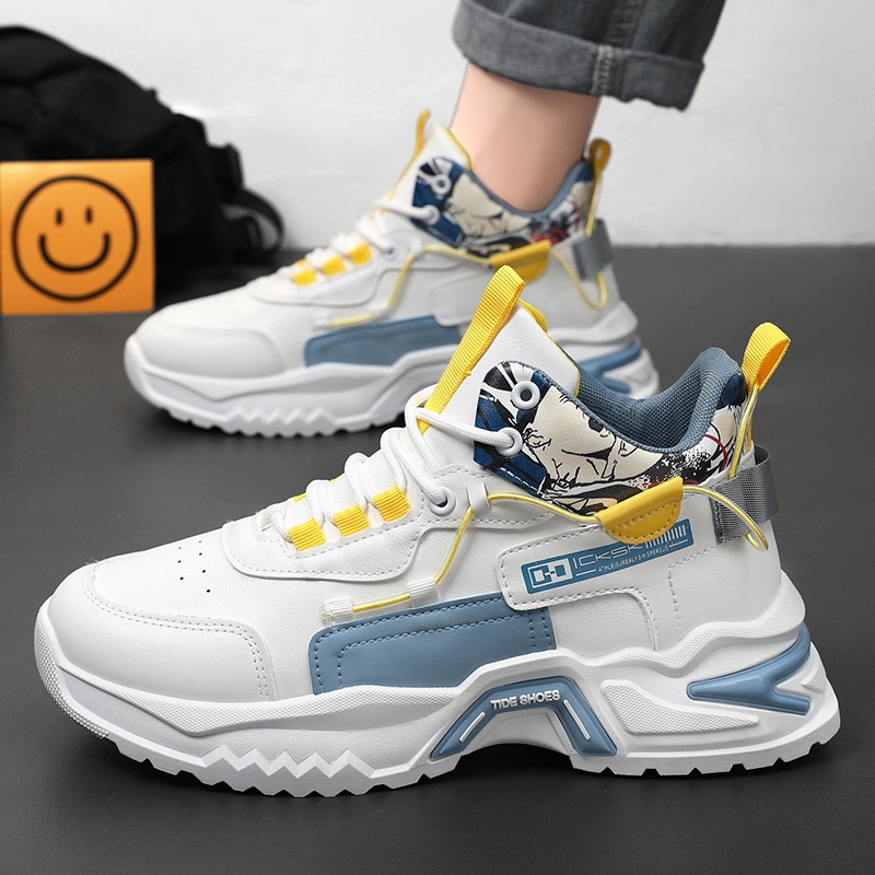 2024 Summer New Fashion Breathable High Top Shoes Trendy Versatile Elevated Sports Shoes Casual Running Shoes Free Shipping