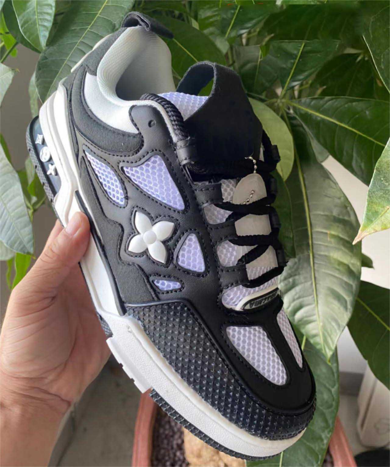 2023 New classic Luxury mens women casual shoes chunky Platform trainer designer sneakers printing cut green red black white Breathable running shoes z82