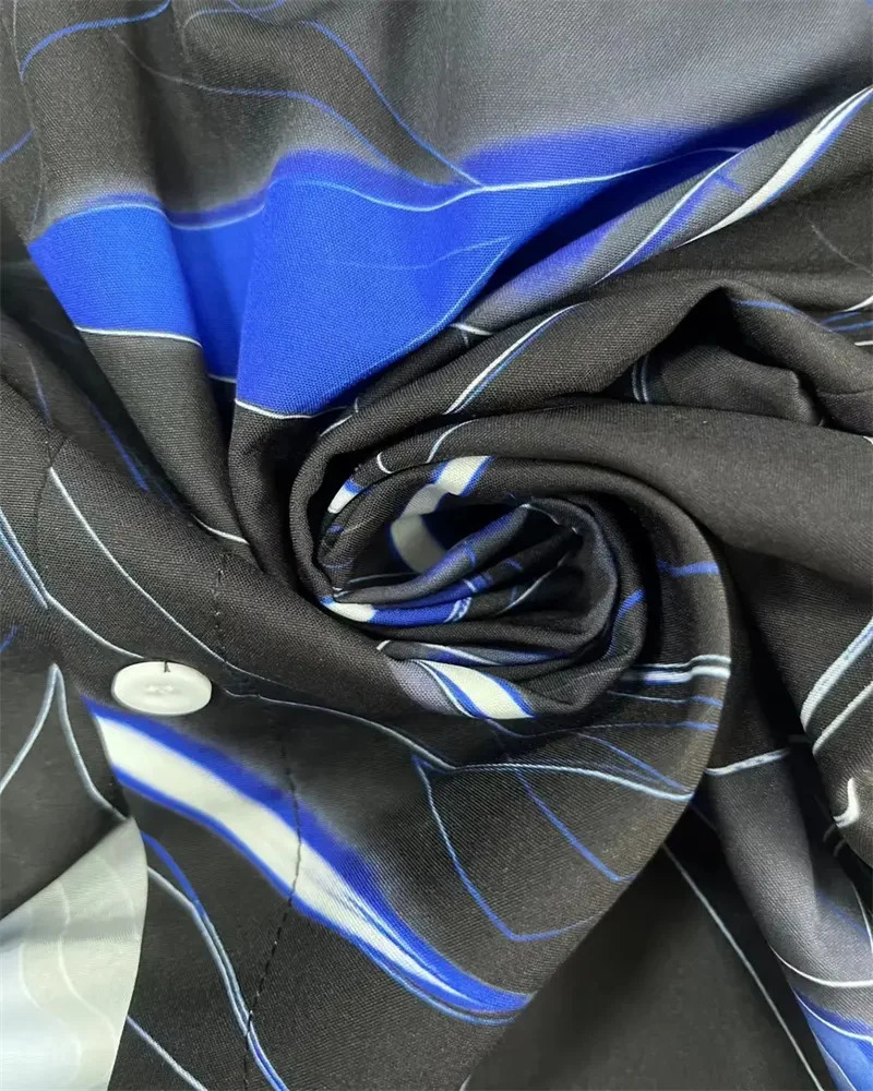 Fashionable Mens Shirts 3D Geometric Print Mens Casual Buttoned Long Sleeve Shirts Mens Spring Summer Autumn Tops Mens 6XL 240704