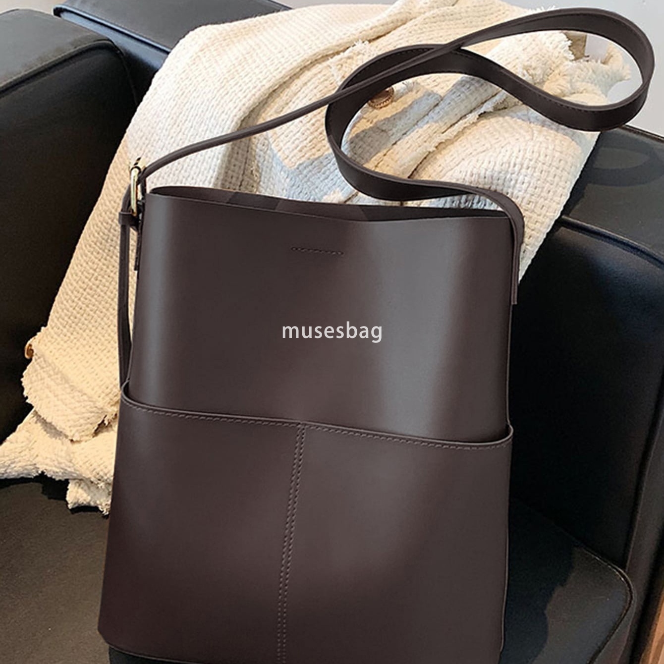 Urban minimalist niche design bags new women's bags large capacity crossbody bags bucket bags women's shaped minimalist shoulder bags