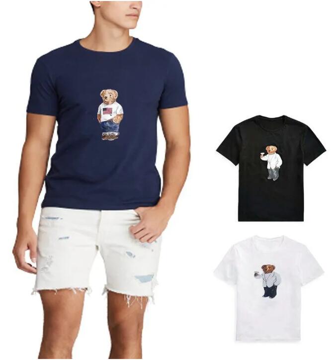 Mens Designer T shirt Polos bear t shirt Wholesale High Quality 100% cotton bear tshirt short sleeve tee shirts USA t8573