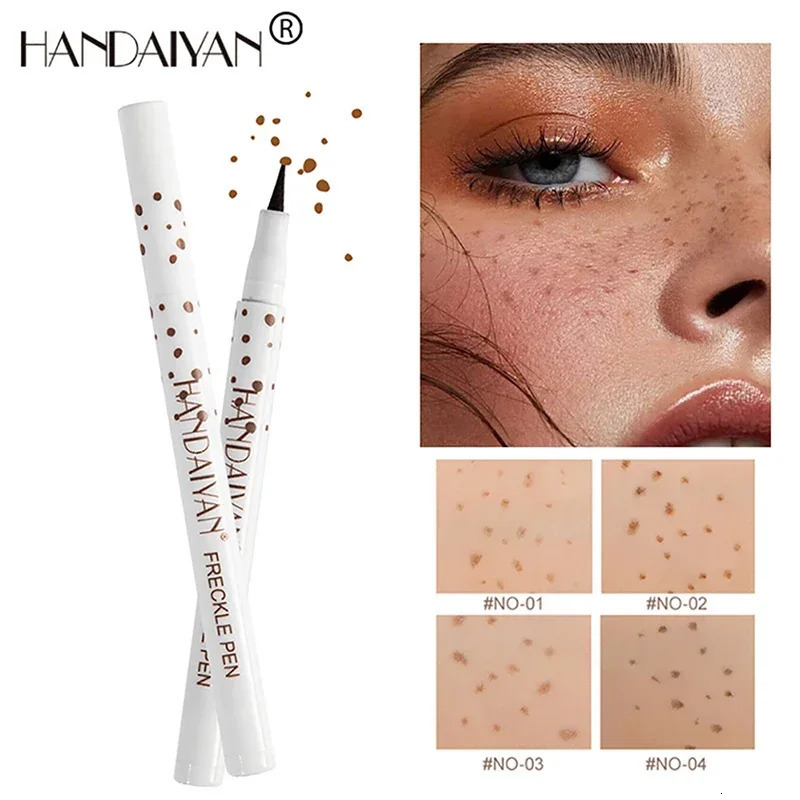 1PC Face Fake Freckles Pen Natural Waterproof Lifelike Fake Freckles Pen for Long Lasting Look Dot Spot Pen Makep Tool Cosmetic o240705