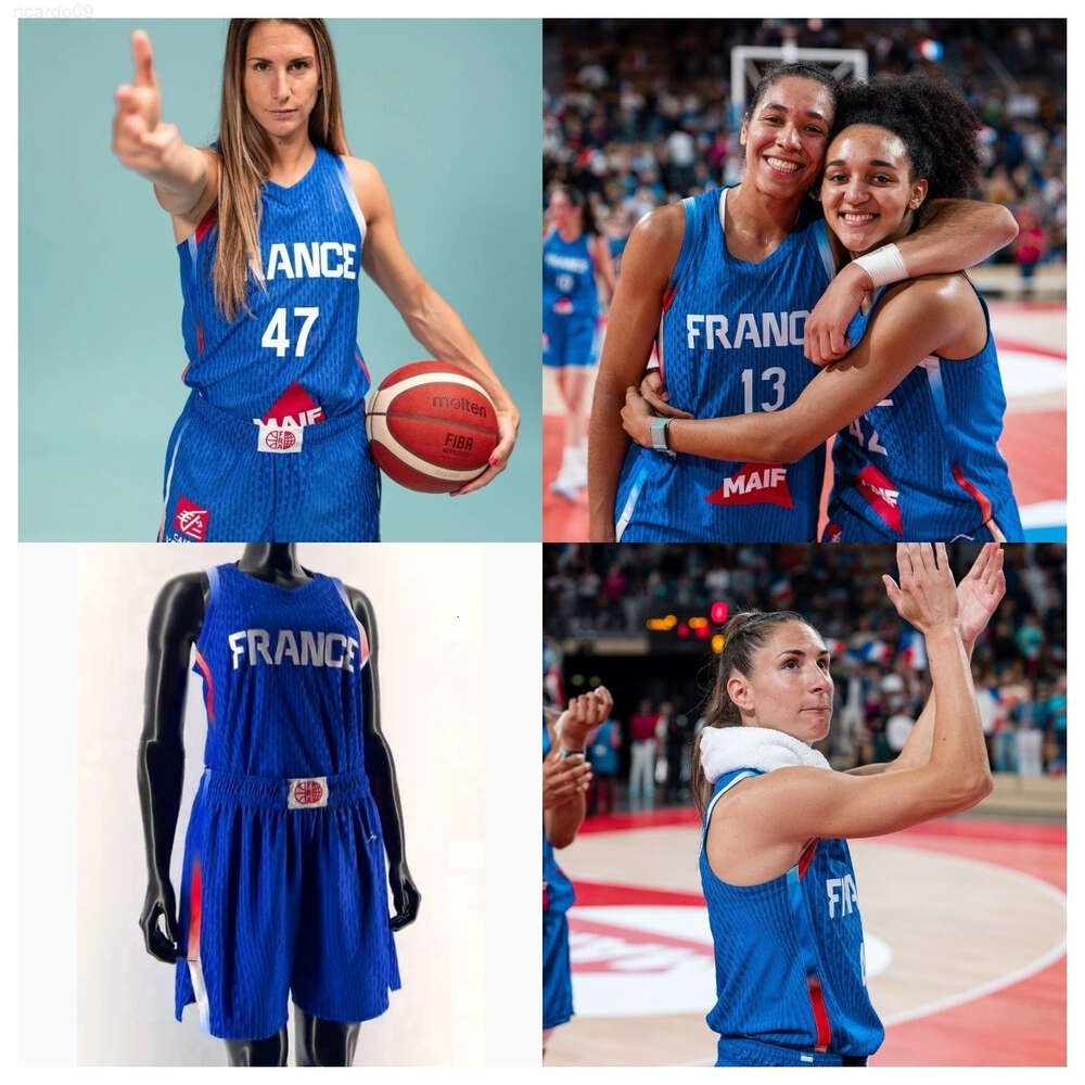 Valeriane Ayayi French Basketball Jerseys Iliana Rupert Marieme Badiane Leila Lacan Janelle Salaun Migna Toure Romane Bernies Pauline Astier Women's National