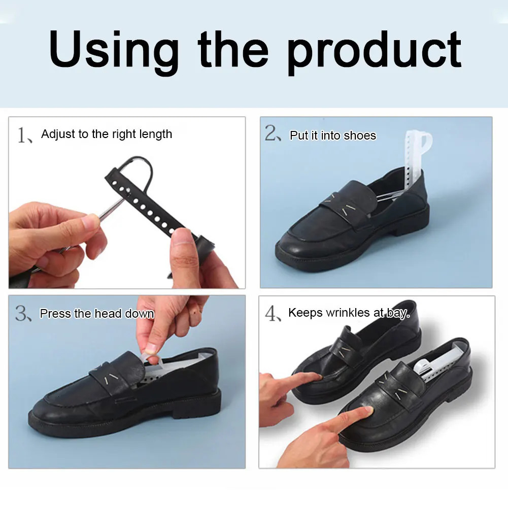 15Pairs Shoe Stretcher Practical Plastic Adjustable Trees for Men Women Portable Shaper Extended Stretchers Holder 240704