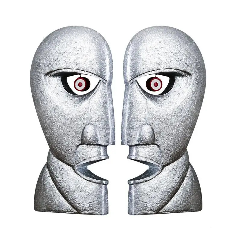 Division Bell Heads Sculpture Resin Crafts Statue Head Home Decoration Desk Accessories Drop 240625