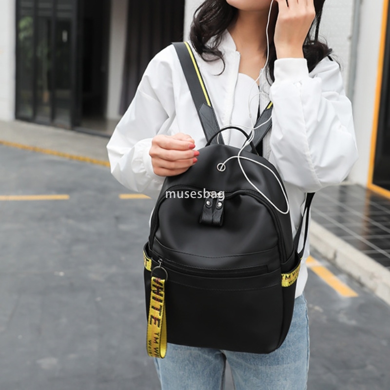 Western style women's atmospheric PU backpack ins European and American style Korean version ins fashion casual versatile travel bag lightweight 