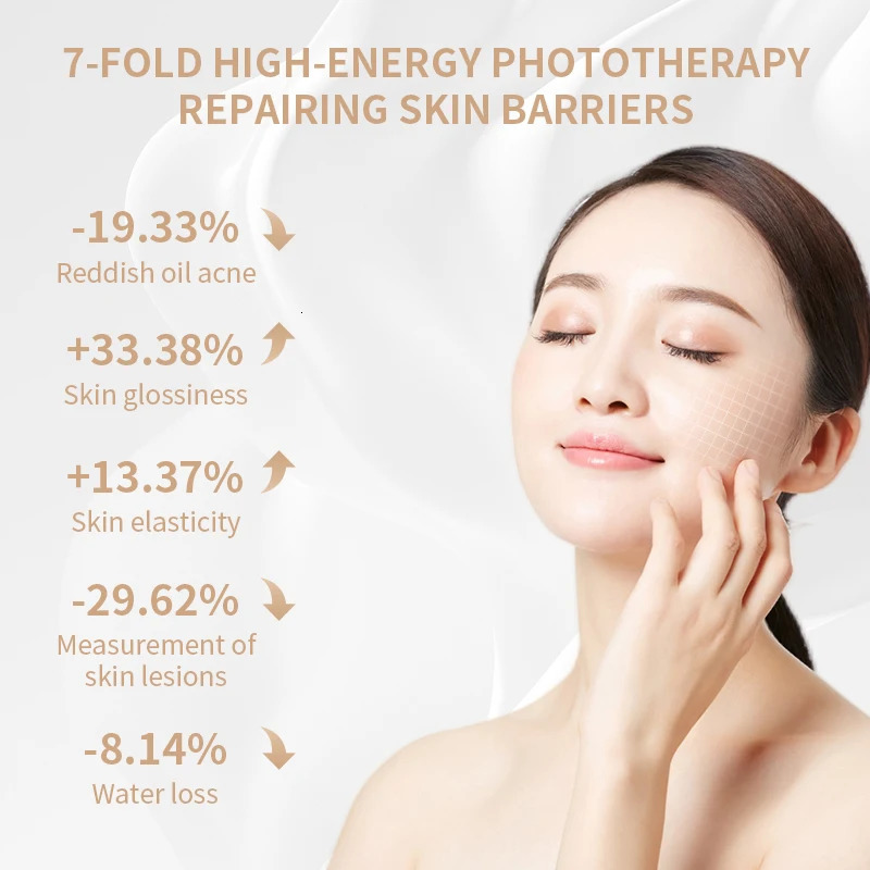 Rechargeable LED mask skin care household use red light treatment pon device 7-color LED light treatment beauty device 240704
