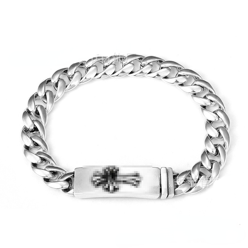 Chrome Bracelet Decoration Sword Boat Anchor Flower Bracelet Vintage Hand Designer Couples Thick Cross Ch Bracelets Chrome Ch Bracelet B66